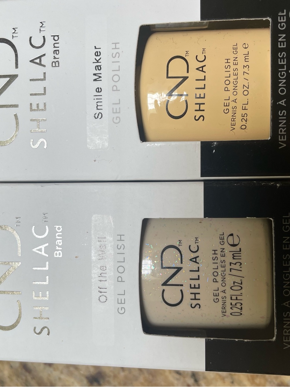 CND Shellac Gel Polish Duo — Smile Maker Cream & Off the Wall Pale Yellow